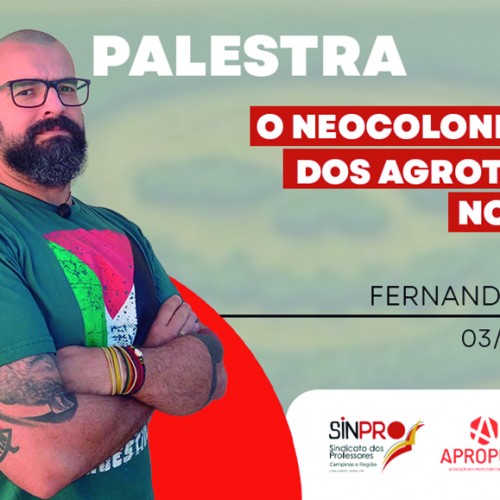 Palestra: Luiz Padulla discute “Neocolonialismo dos Agrotóxicos”