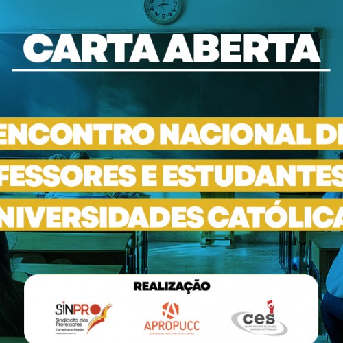 Carta Aberta do Encontro Nacional de Professores e Estudantes das Universidades Católicas